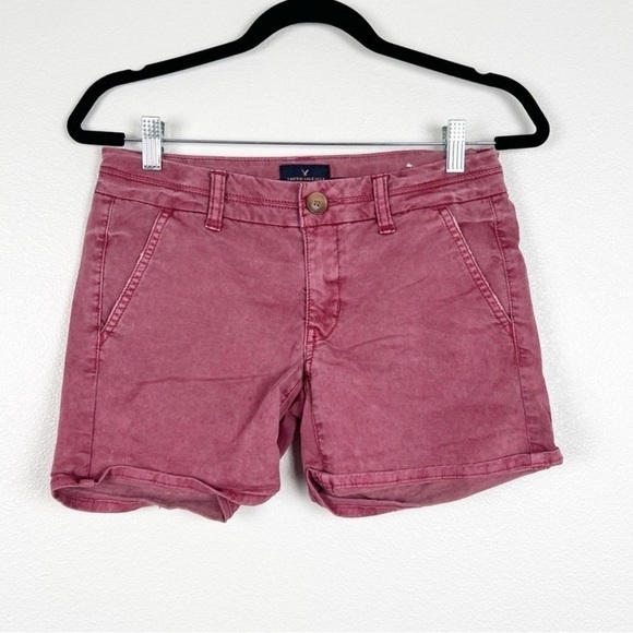 American Eagle Outfitters Pants - American Eagle Maroon Shorts Sz‎ 2